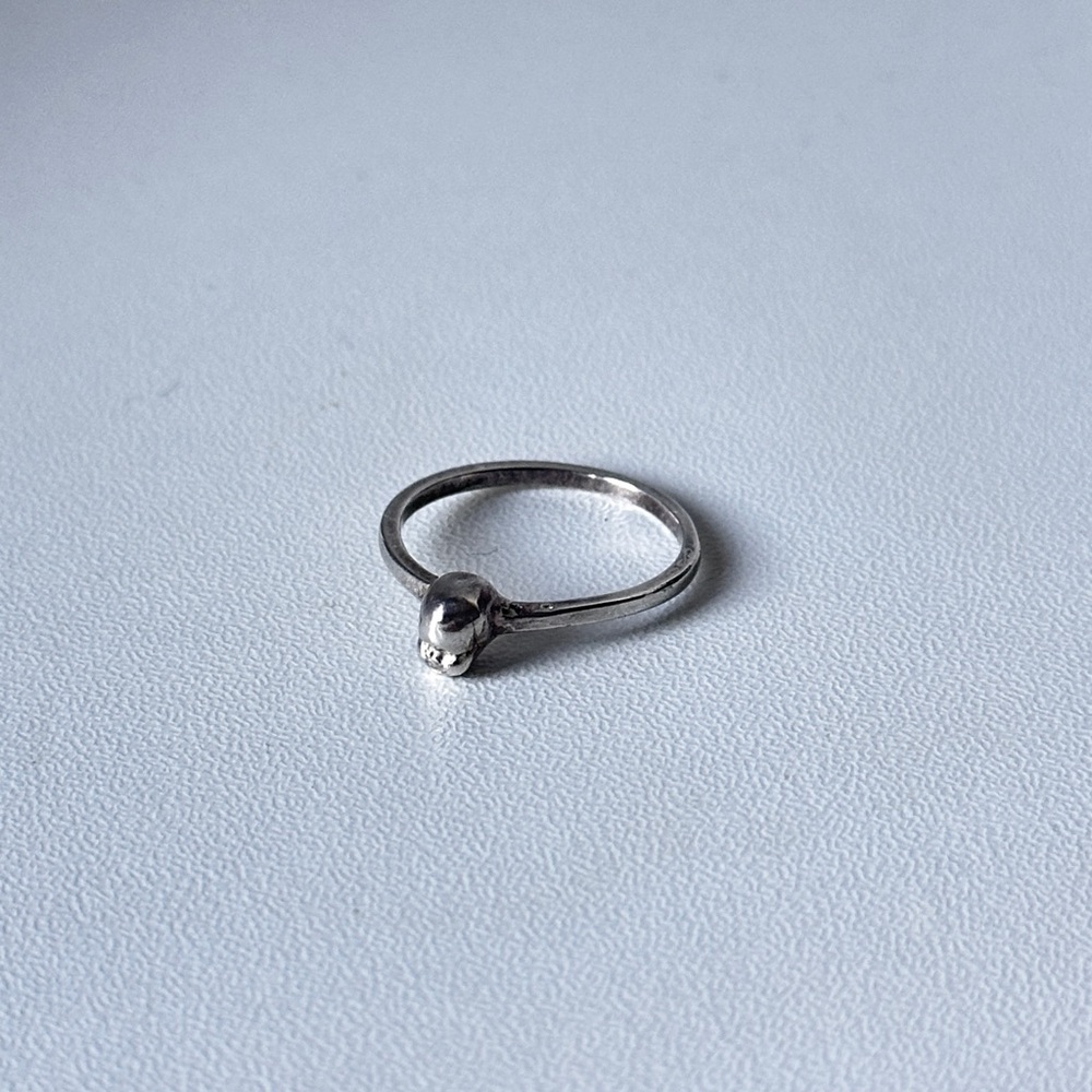 Silver Baby Head Ring